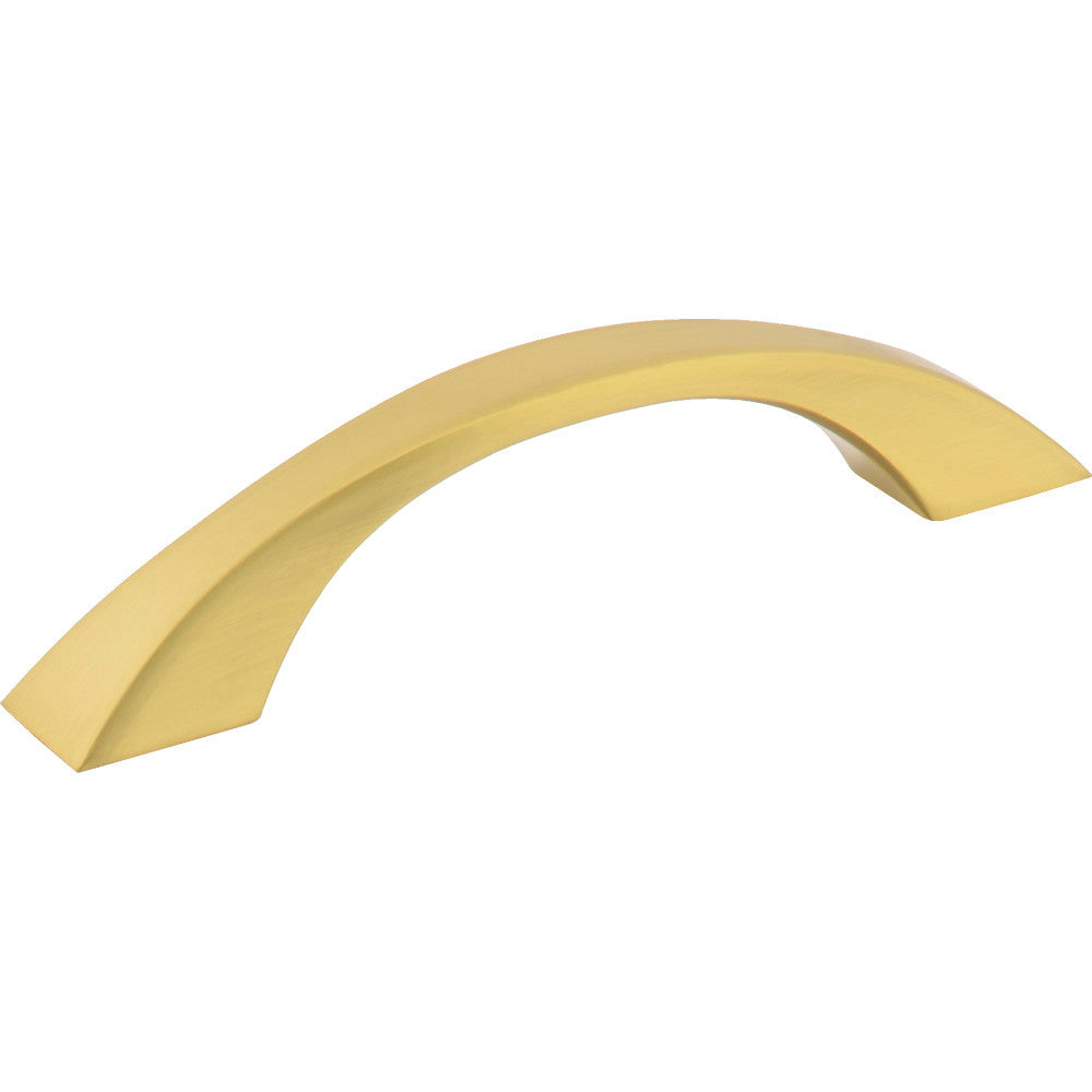 Jeffrey Alexander 767-96BG: 96mm cc Philip Bow Cabinet Pull - Brushed Gold