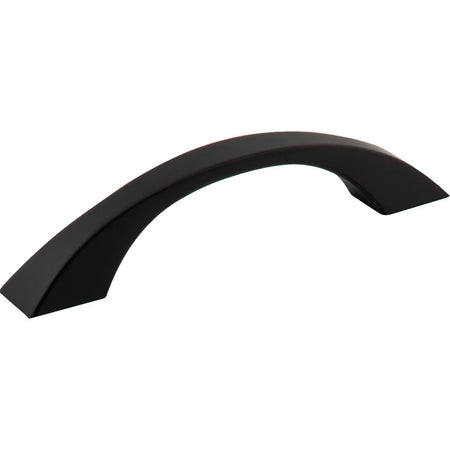 Jeffrey Alexander 767-96MB: 96mm cc Philip Bow Cabinet Pull - Matte Black