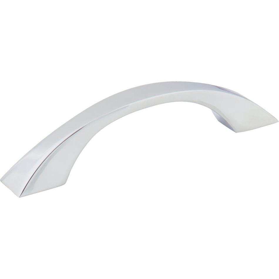 Jeffrey Alexander 767-96PC: 96mm cc Philip Bow Cabinet Pull - Polished Chrome