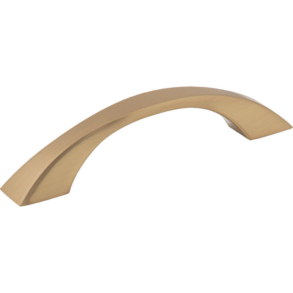 Jeffrey Alexander 767-96SBZ: 96mm cc Philip Bow Cabinet Pull - Satin Bronze