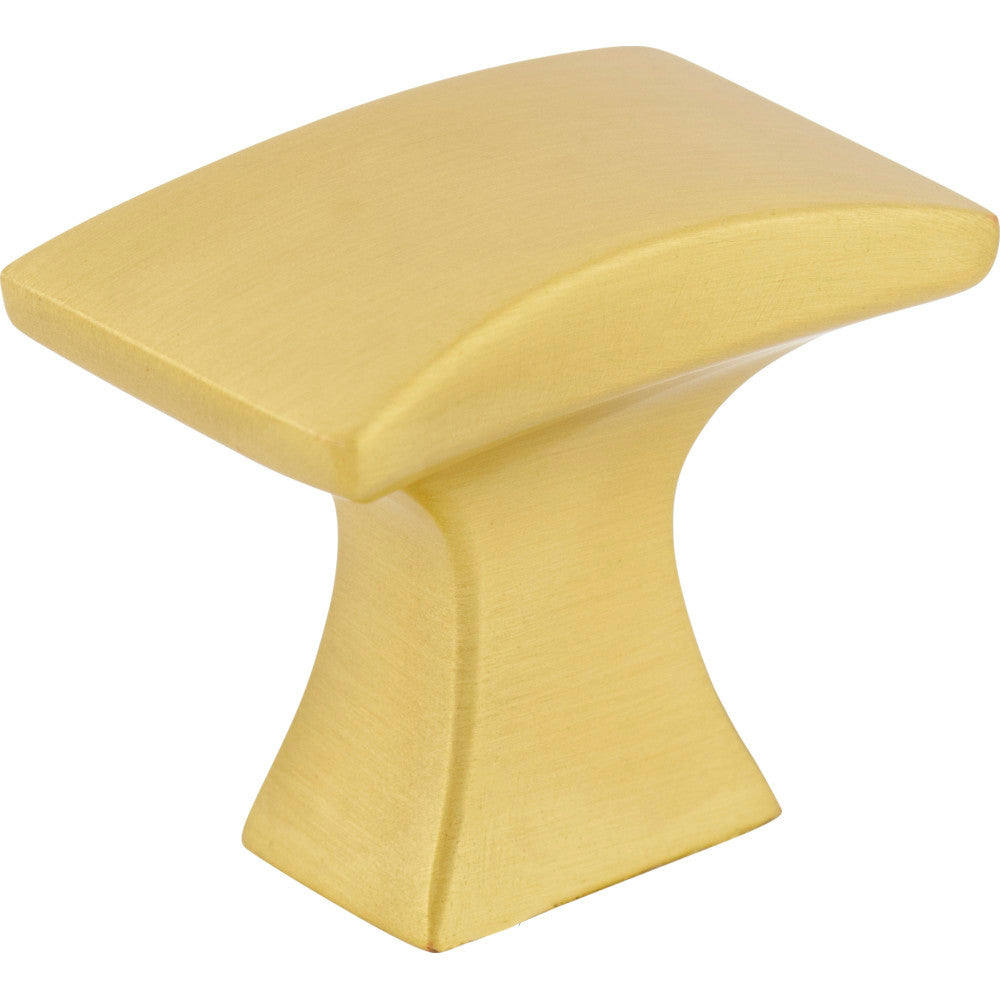 Jeffrey Alexander 767BG: 1-1/4" Philip Square Cabinet Knob - Brushed Gold