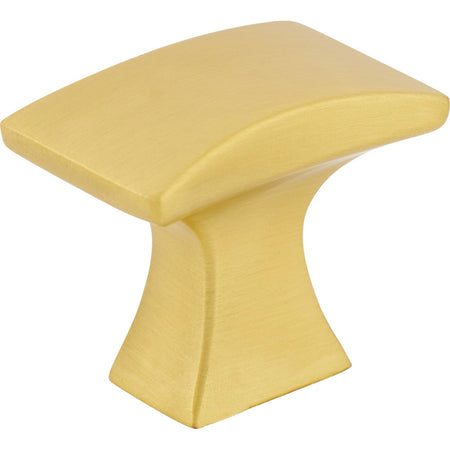 Jeffrey Alexander 767BG: 1-1/4" Philip Square Cabinet Knob - Brushed Gold