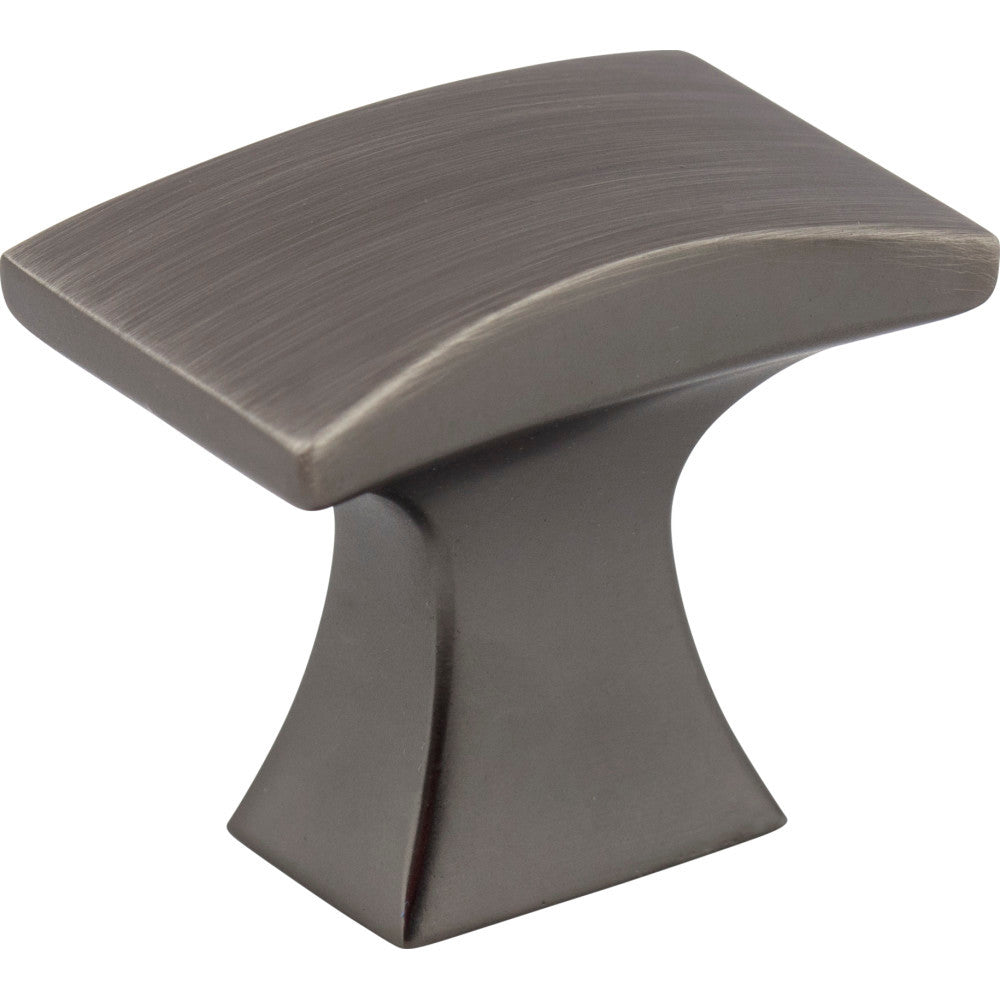 Jeffrey Alexander 767BNBDL: 1-1/4" Philip Square Cabinet Knob - Brushed Pewter
