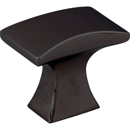 Jeffrey Alexander 767MB: 1-1/4" Philip Square Cabinet Knob - Matte Black