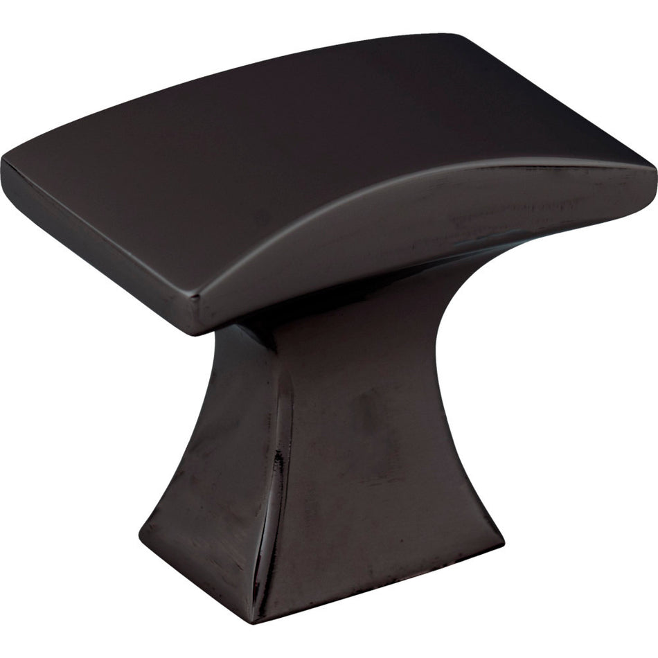 Jeffrey Alexander 767MB: 1-1/4" Philip Square Cabinet Knob - Matte Black