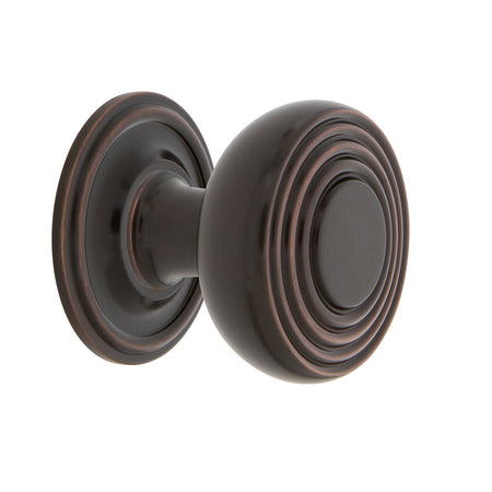 Nostalgic Warehouse 769466: 1-3/8" Deco Cabinet Knob w/Classic Rose - Timeless Bronze