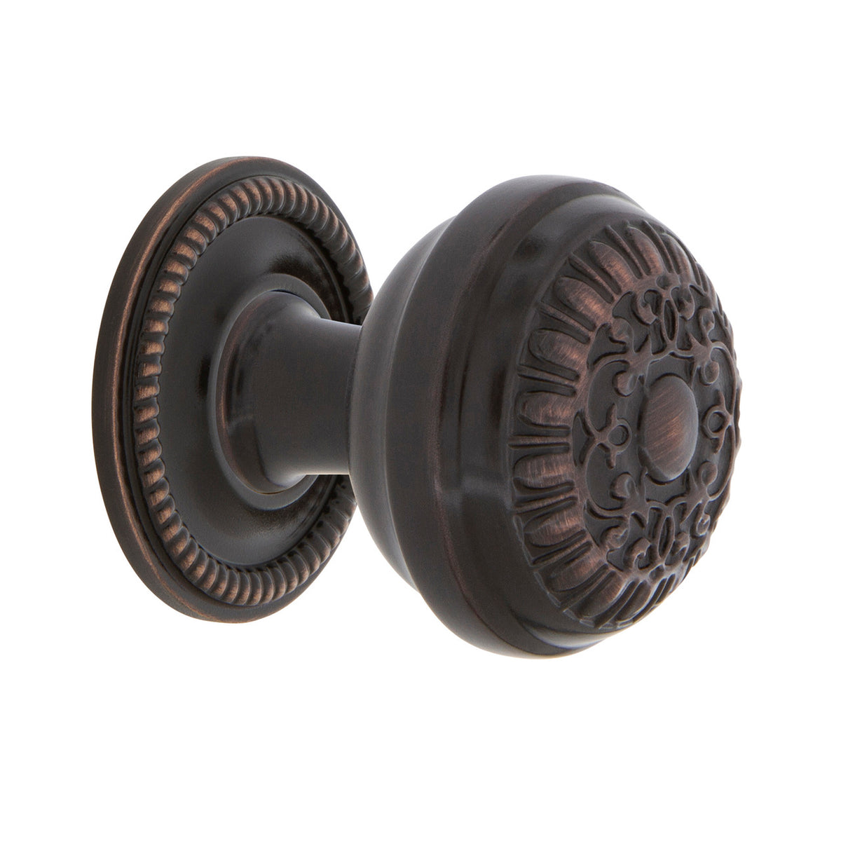 Nostalgic Warehouse 769492: 1-3/8" Egg & Dart Cabinet Knob w/Rope Rose - Timeless Bronze