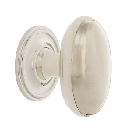 Nostalgic Warehouse 769497: 1-3/4" Homestead Cabinet Knob w/Classic Rose - Polished Nickel