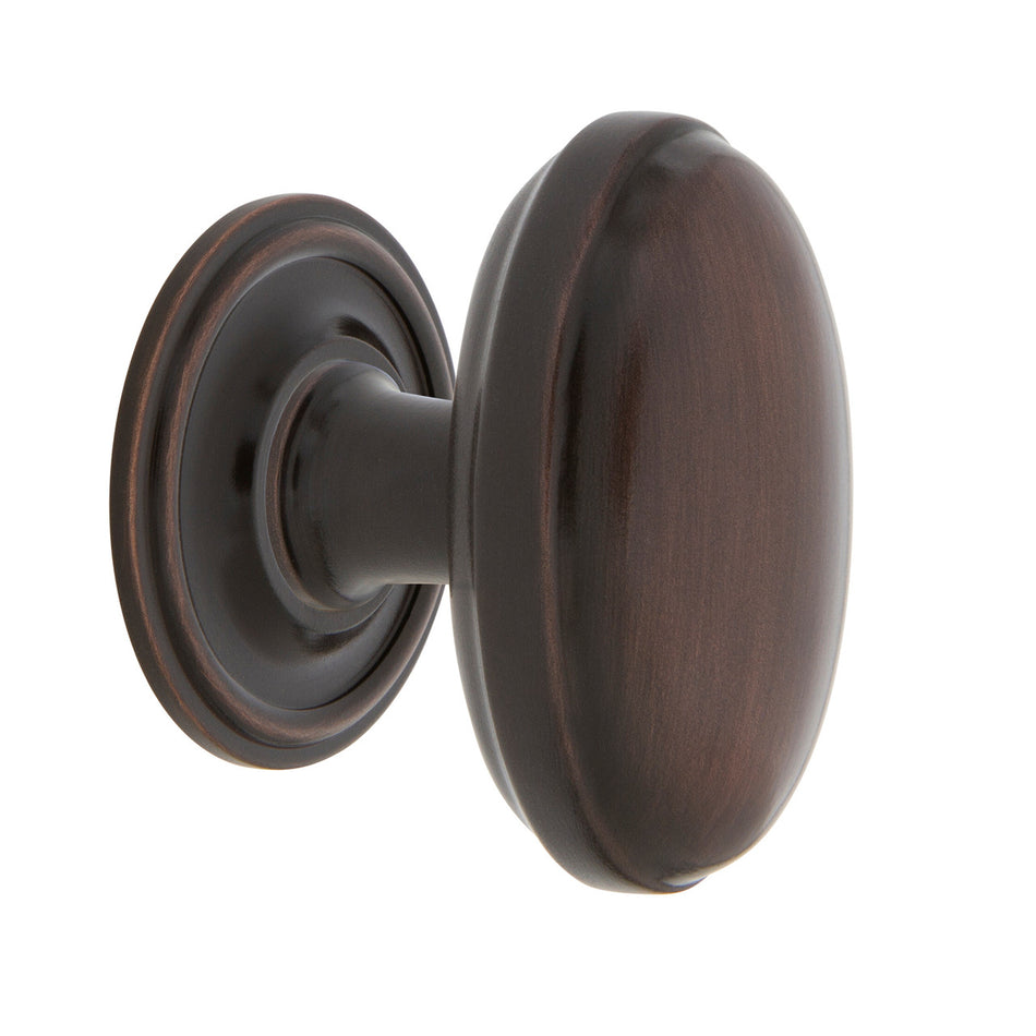Nostalgic Warehouse 769498: 1-3/4" Homestead Cabinet Knob w/Classic Rose - Timeless Bronze