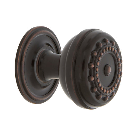 Nostalgic Warehouse 769519: 1-3/8" Meadows Cabinet Knob w/Classic Rose - Timeless Bronze