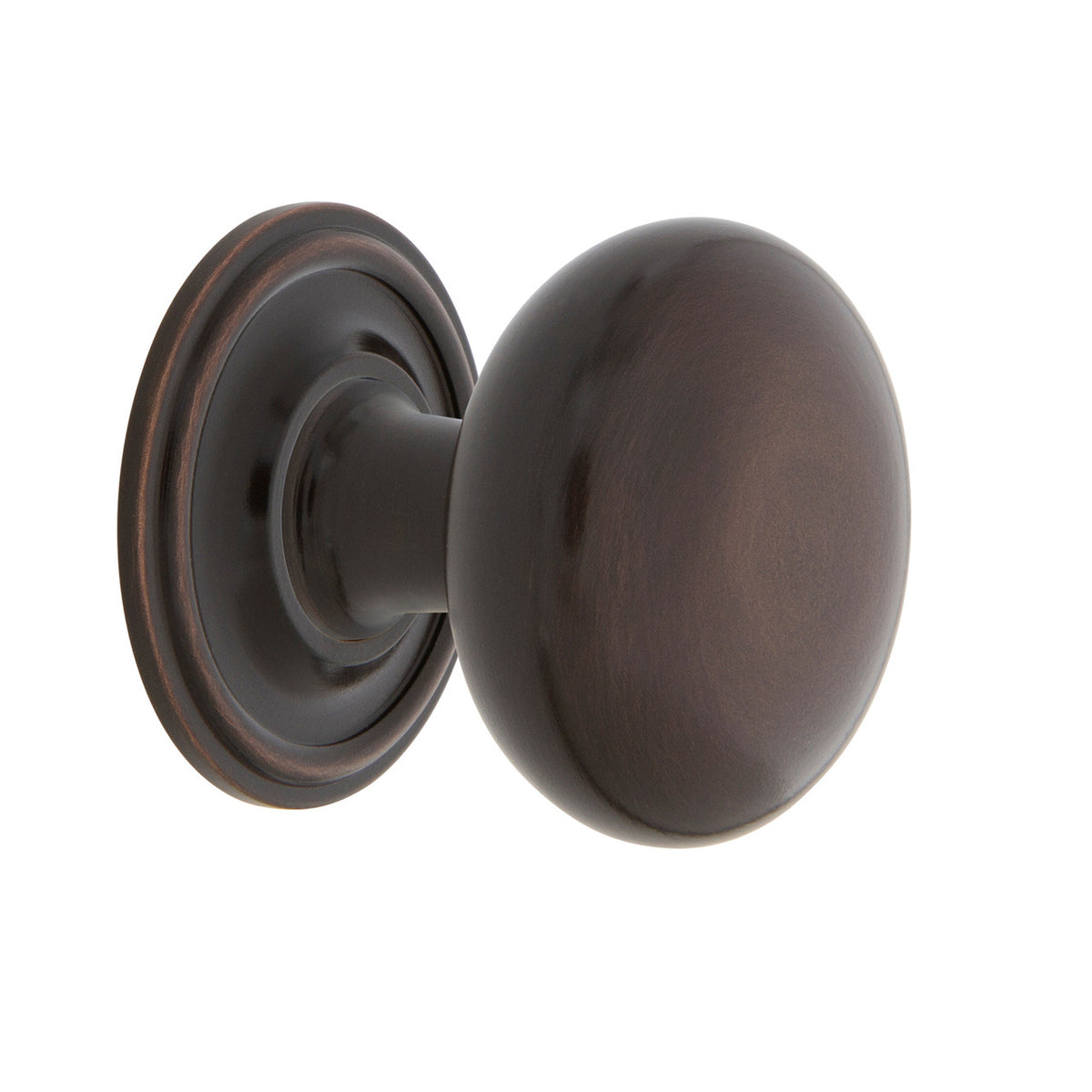 Nostalgic Warehouse 769556: 1-3/8" New York Cabinet Knob w/Classic Rose - Timeless Bronze