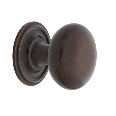 Nostalgic Warehouse 769556: 1-3/8" New York Cabinet Knob w/Classic Rose - Timeless Bronze