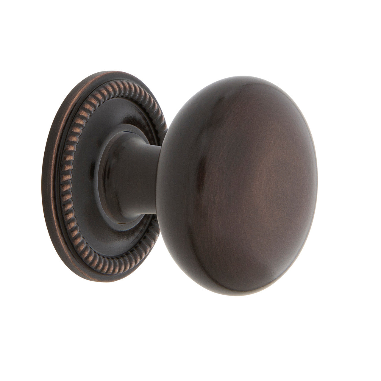 Nostalgic Warehouse 769565: 1-3/8" New York Cabinet Knob w/Rope Rose - Timeless Bronze