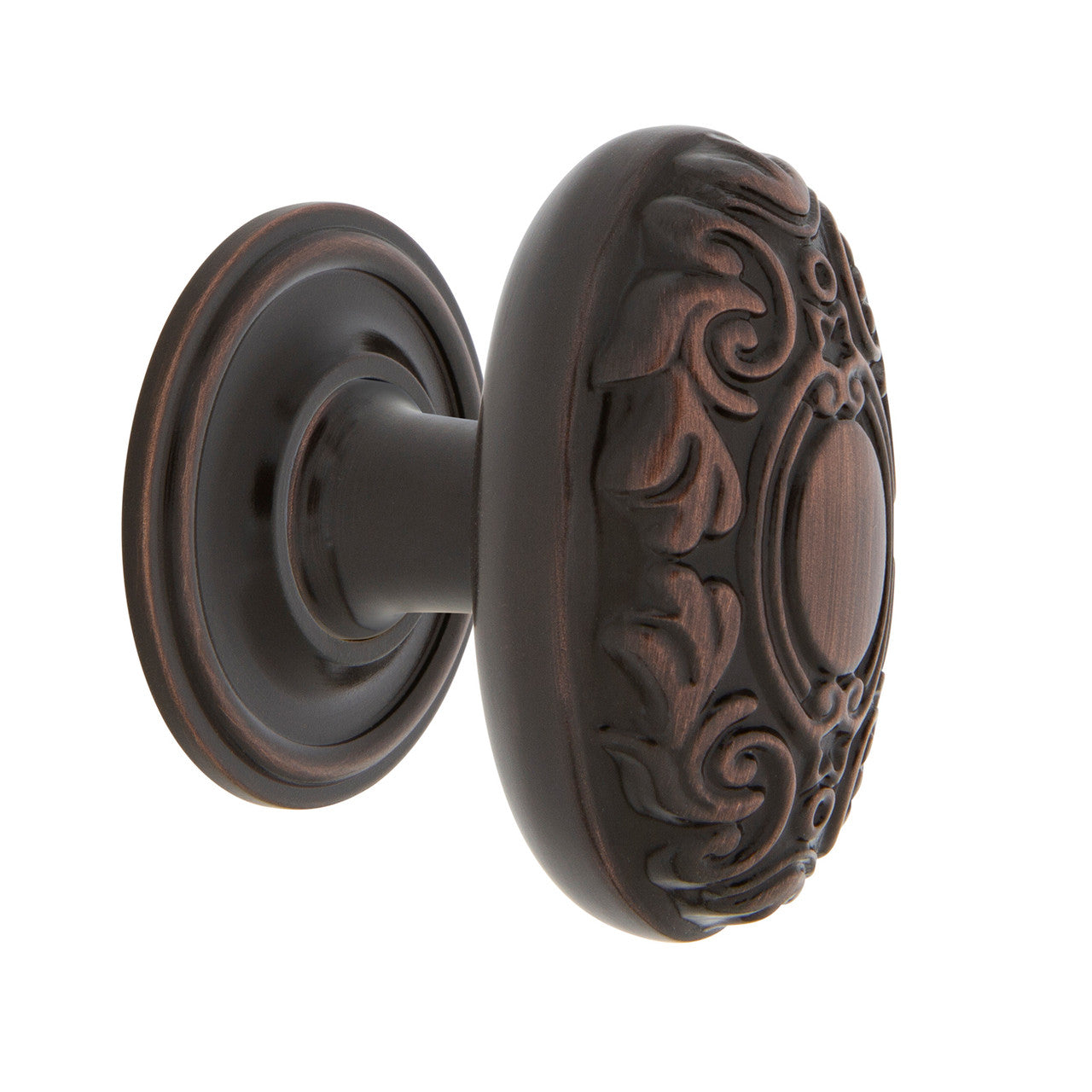Nostalgic Warehouse 769570: 1-3/4" Victorian Cabinet Knob w/Classic Rose - Timeless Bronze