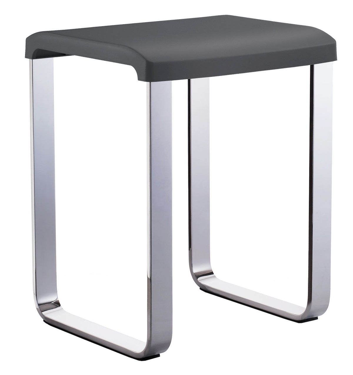 Smedbo FK416: Living Freestanding Shower Chair - Polished Chrome/Dark Grey