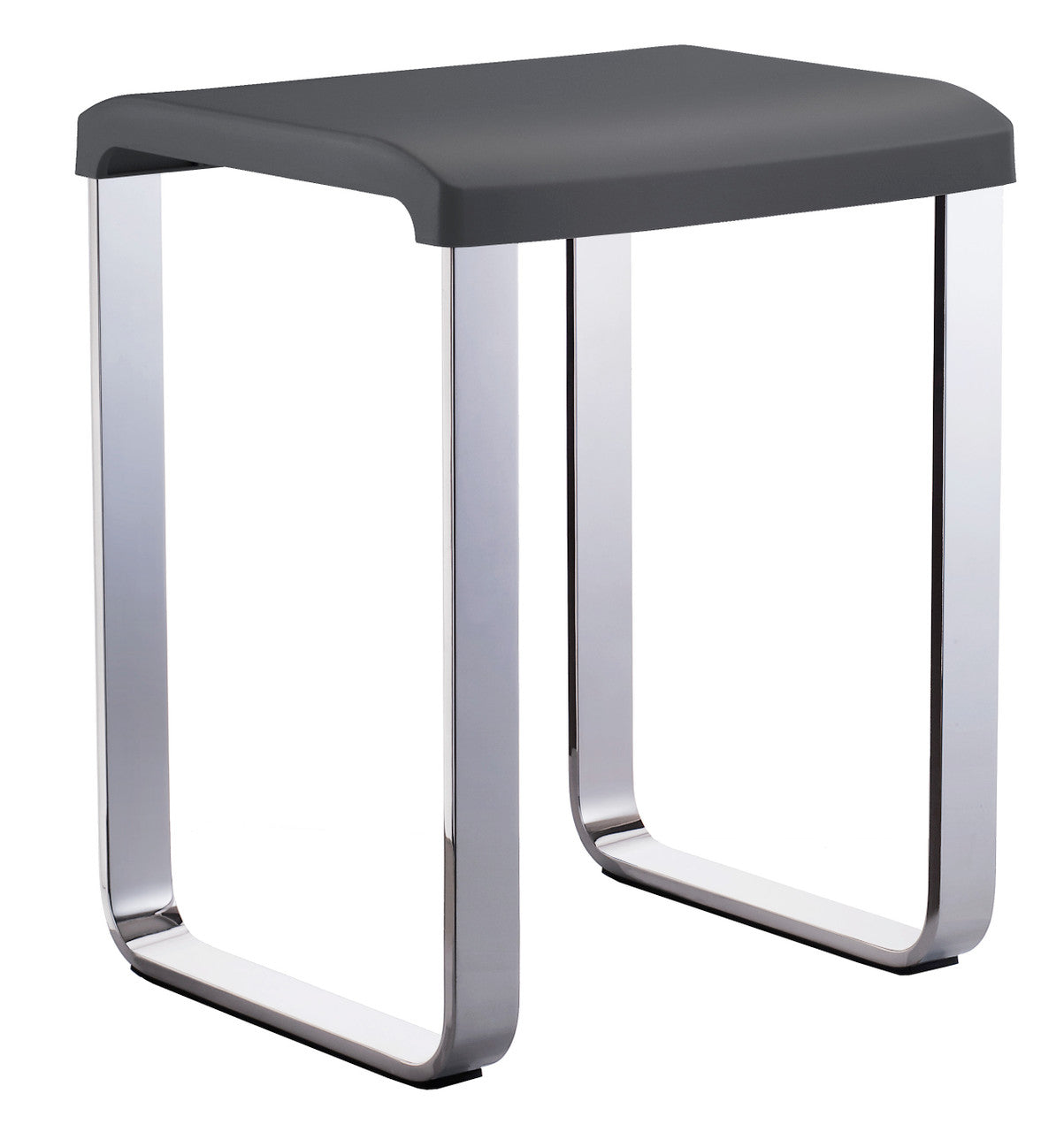 Smedbo FK416: Living Freestanding Shower Chair - Polished Chrome/Dark Grey