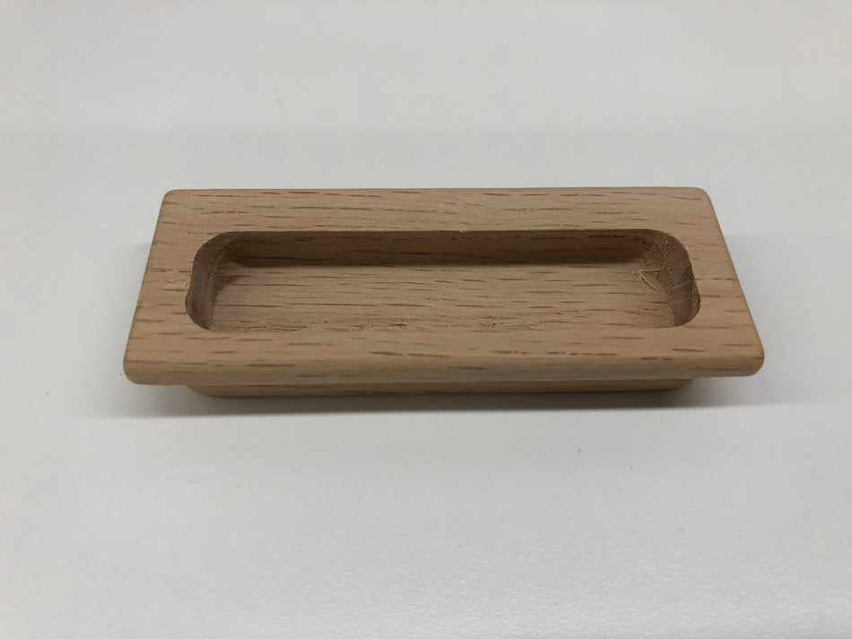 Cal Crystal 7709:  Flush Cabinet Pull - Oak