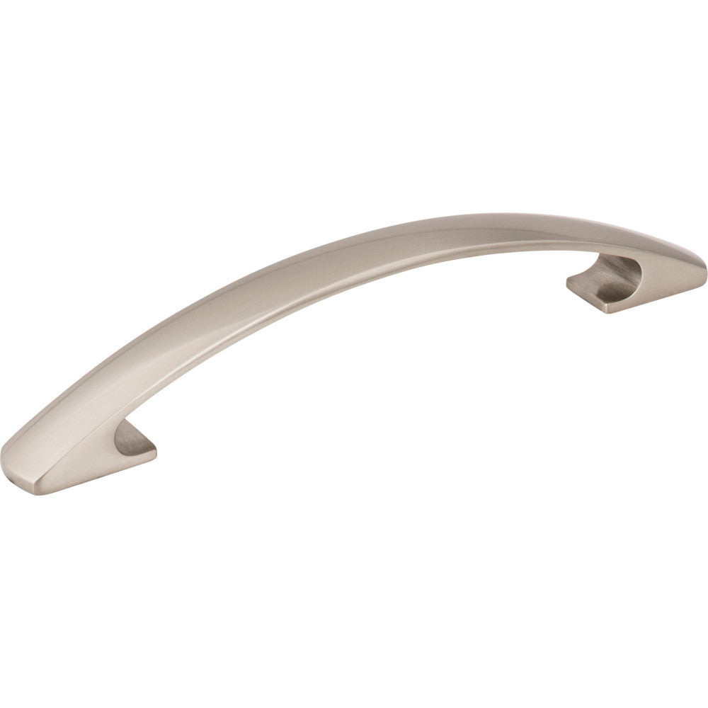 Elements 771-128SN: 128 mm cc Strickland Bow Cabinet Pull - Satin Nickel