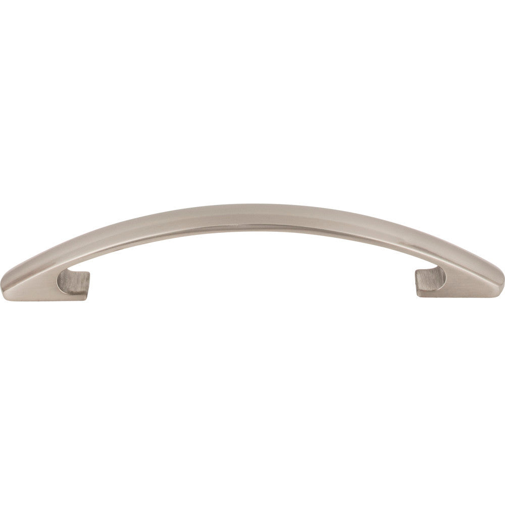 Elements 771-128SN: 128 mm cc Strickland Bow Cabinet Pull - Satin Nickel