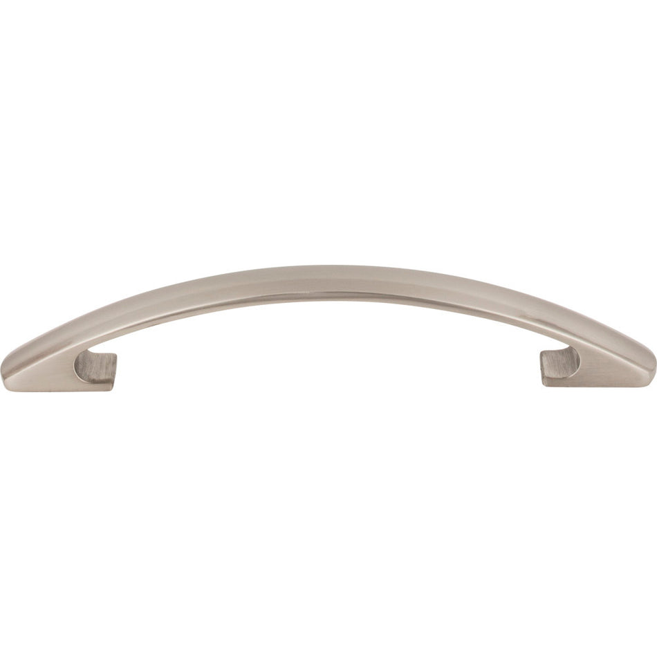 Elements 771-128SN: 128 mm cc Strickland Bow Cabinet Pull - Satin Nickel
