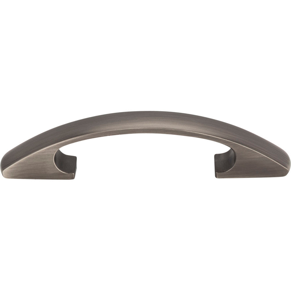 Elements 771-3BNBDL: 3" cc Strickland Bow Cabinet Pull - Brushed Pewter