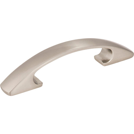 Elements 771-3SN: 3" cc Strickland Bow Cabinet Pull - Satin Nickel