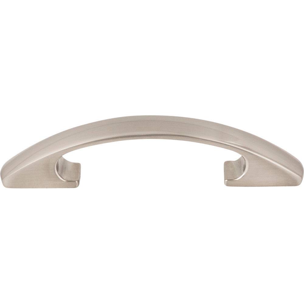 Elements 771-3SN: 3" cc Strickland Bow Cabinet Pull - Satin Nickel
