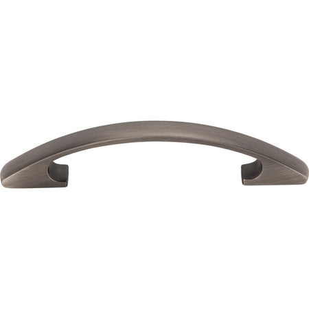 Elements 771-96BNBDL: 96 mm cc Strickland Bow Cabinet Pull - Brushed Pewter