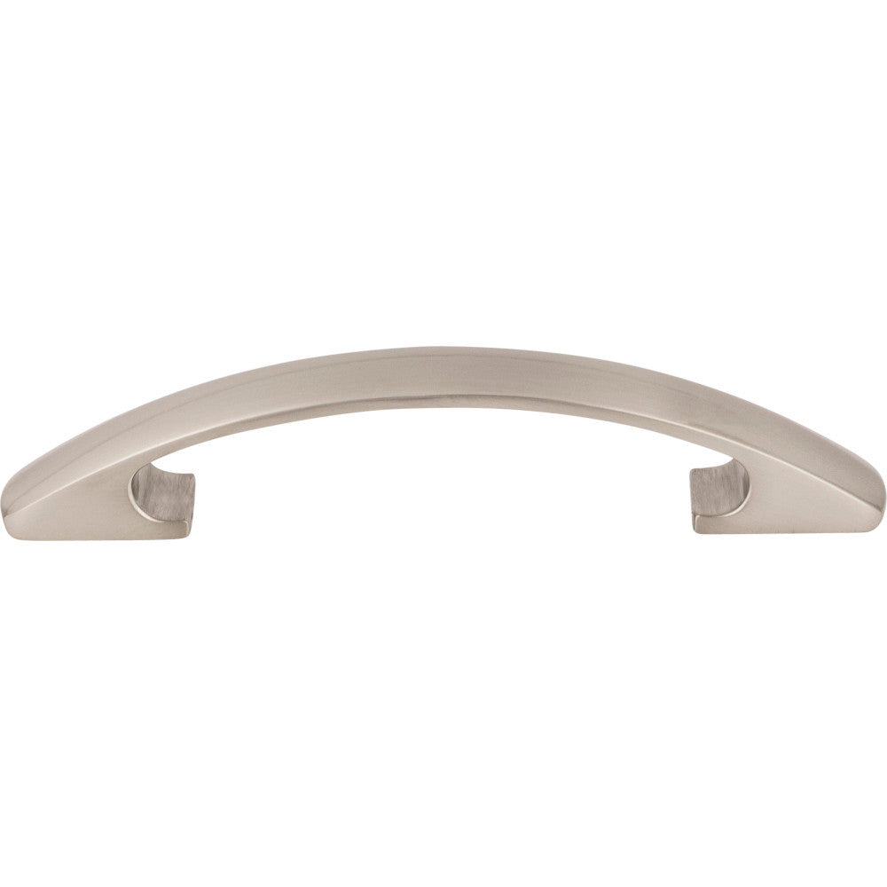 Elements 771-96SN: 96 mm cc Strickland Bow Cabinet Pull - Satin Nickel