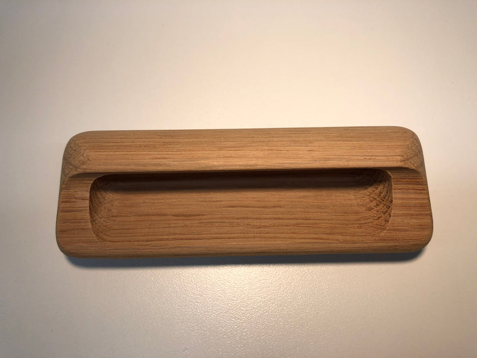 Cal Crystal 7740:  Flush Cabinet Pull - Oak