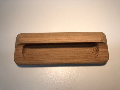 Cal Crystal 7740:  Flush Cabinet Pull - Oak