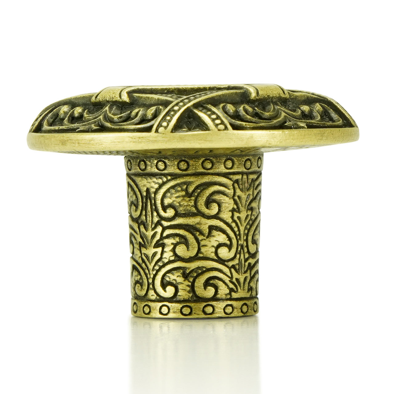 Edgar Bererbi 7744AB: 1-1/2" Portsmouth Cabinet Knob - Artisan Brass