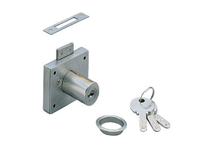 Sugatsune 7810-36CR: 36mm Square Cabinet Lock - Chrome