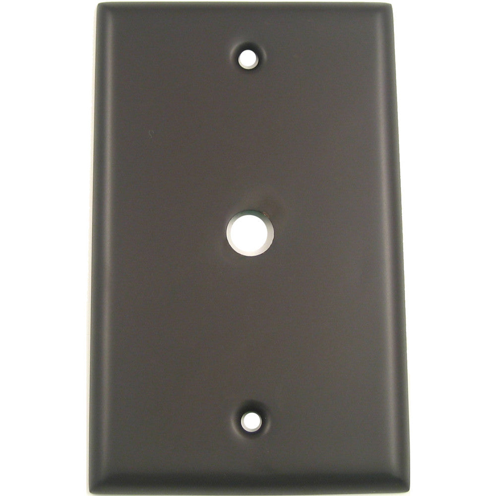 Rusticware 781ORB: Single Cable Switchplate - Oil Rubbed Bronze