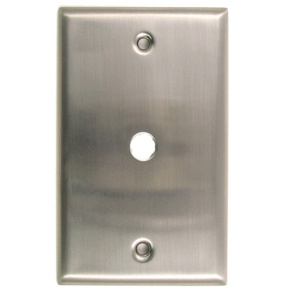Rusticware 781SN: Single Cable Switchplate - Satin Nickel