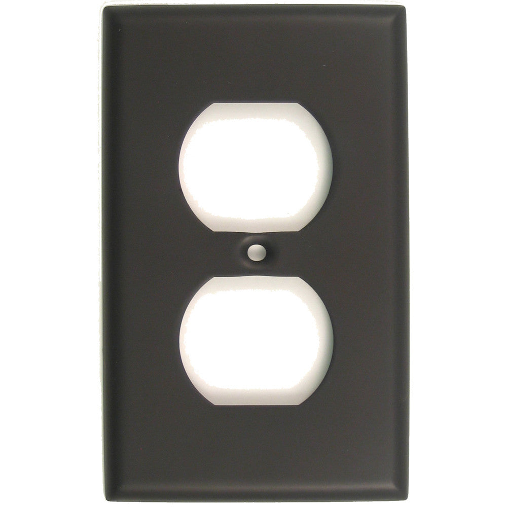 Rusticware 783ORB: Single Receptacle Switchplate - Oil Rubbed Bronze