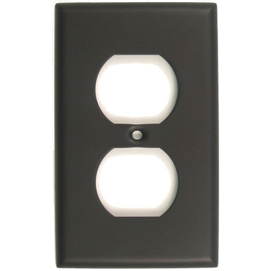 Rusticware 783ORB: Single Receptacle Switch Plate - Oil Rubbed Bronze