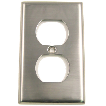 Rusticware 783SN: Single Receptacle Switchplate - Satin Nickel