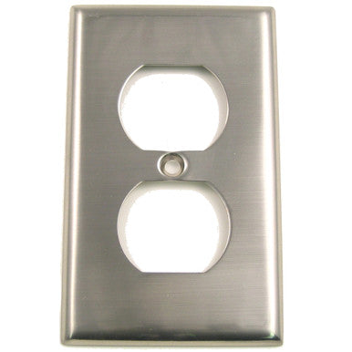 Rusticware 783SN: Single Receptacle Switch Plate - Satin Nickel