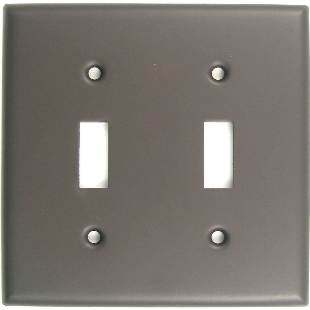 Rusticware 785ORB: Double Switch Switchplate - Oil Rubbed Bronze