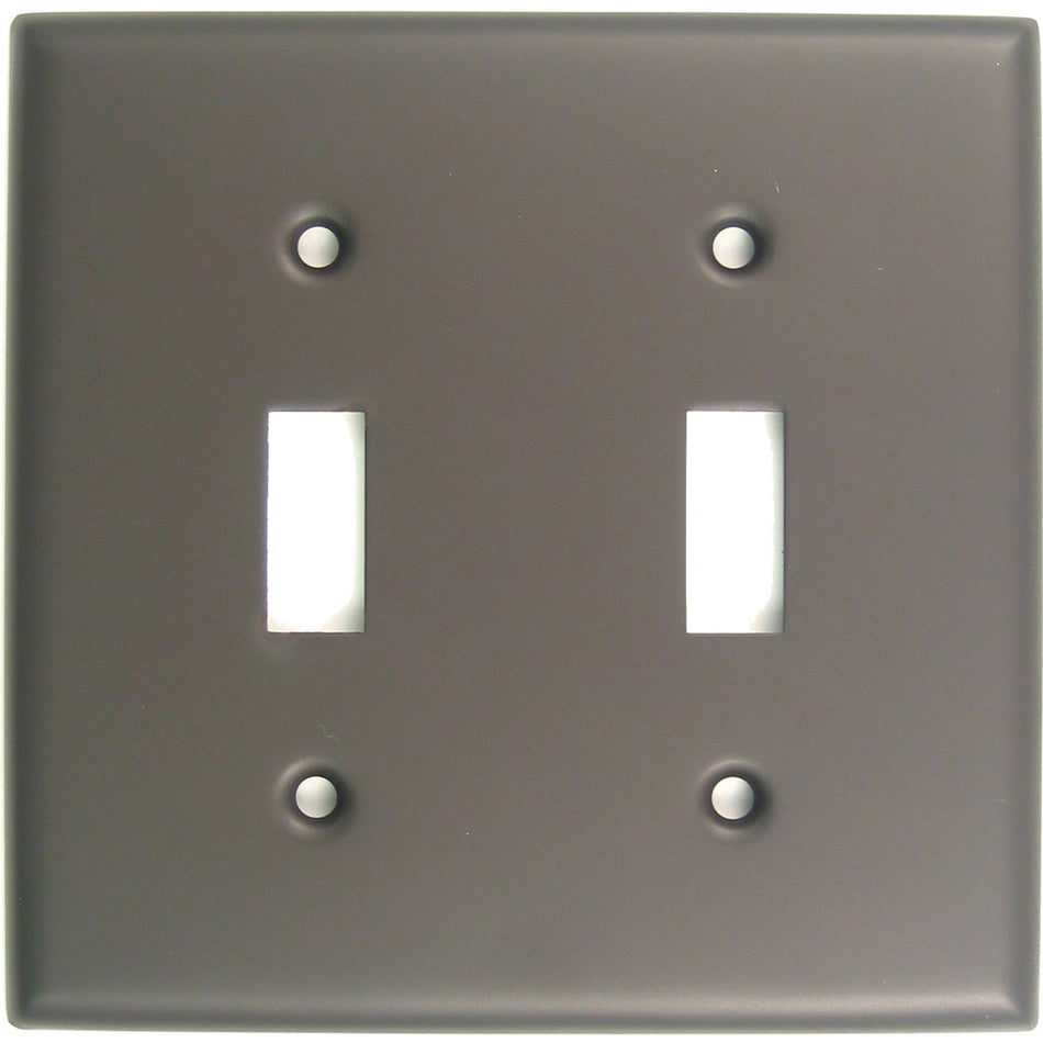 Rusticware 785ORB: Double Switch Switchplate - Oil Rubbed Bronze