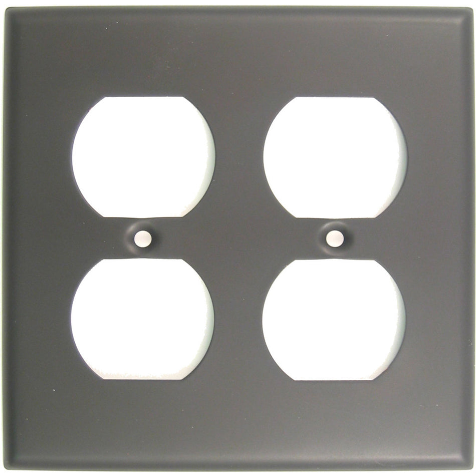Rusticware 786ORB: Double Receptacle Switchplate - Oil Rubbed Bronze