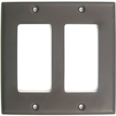 Rusticware 787ORB: Double Rocker Switchplate - Oil Rubbed Bronze