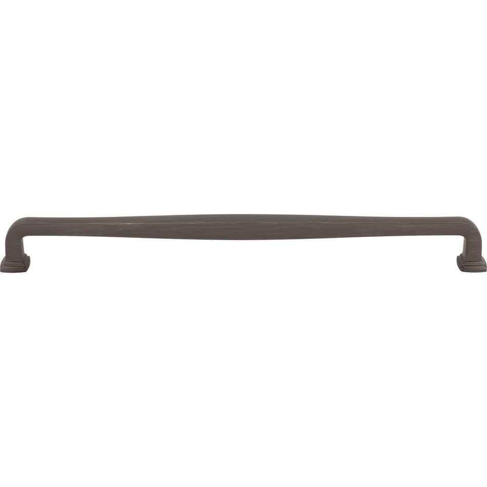 Jeffrey Alexander 782-305BNBDL: 305mm cc Fontana Bar Cabinet Pull - Brushed Pewter