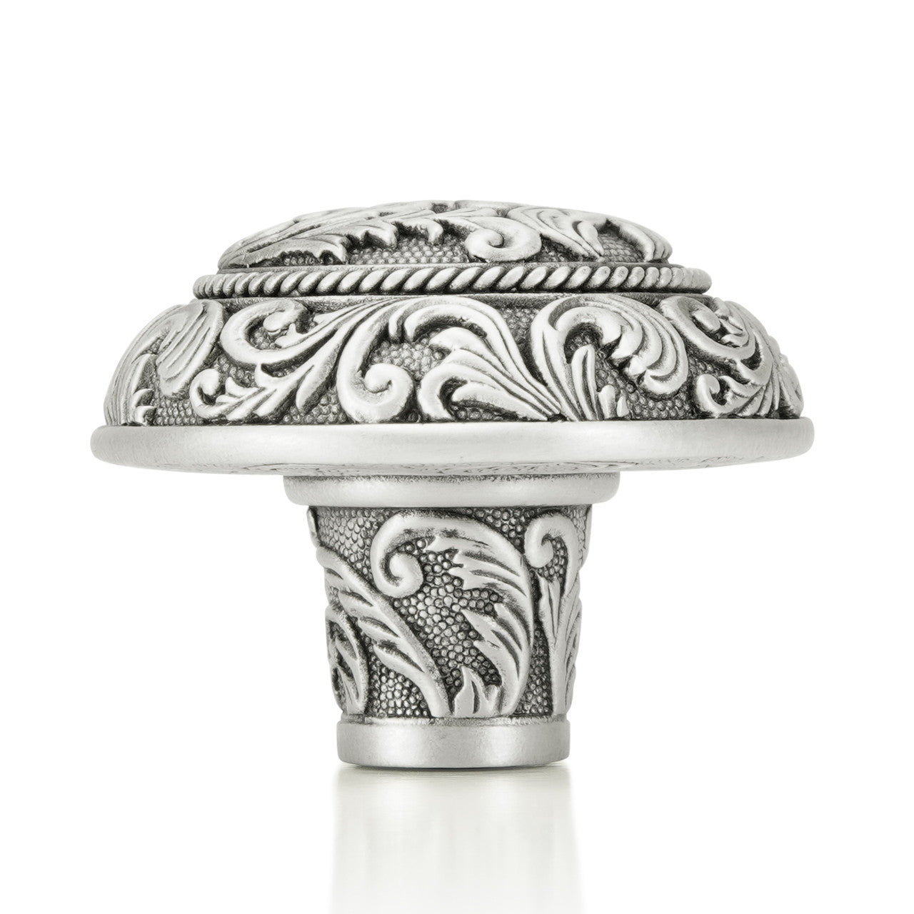 Edgar Bererbi 7909MS: 1-9/16" Glendale Cabinet Knob - Matte Sterling Silver