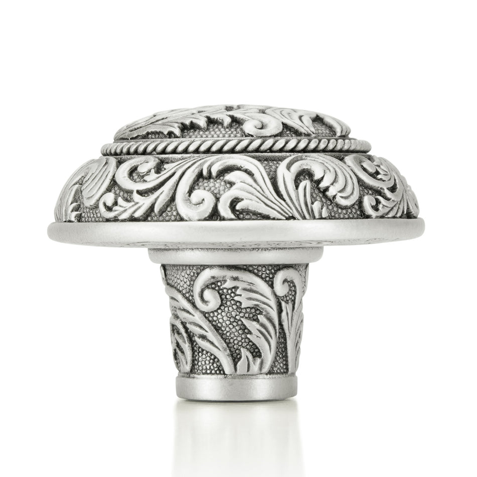 Edgar Bererbi 7909MS: 1-9/16" Glendale Cabinet Knob - Matte Sterling Silver