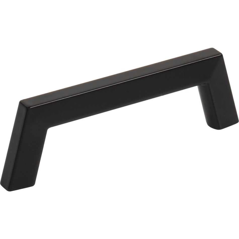 Jeffrey Alexander 566-96MB: 96mm cc Ivan Bar Cabinet Pull - Matte Black