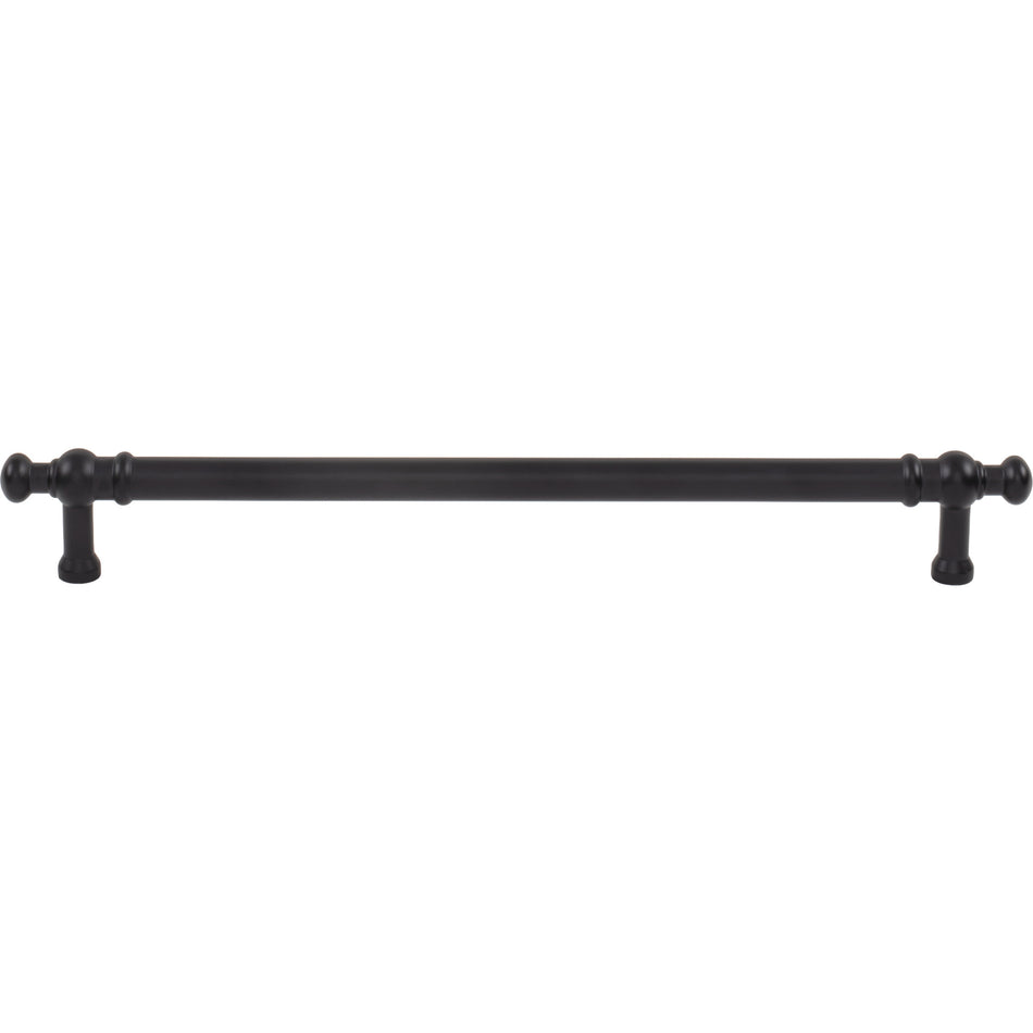 Top Knobs TK3305BLK: 8-13/16" cc Wetherby Cabinet Pull - Flat Black