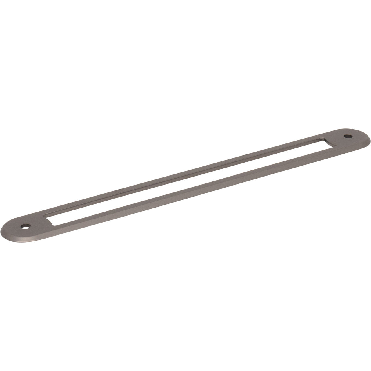 Top Knobs TK3355AG: 7-9/16" Brockwell Oval Backplate - Ash Gray