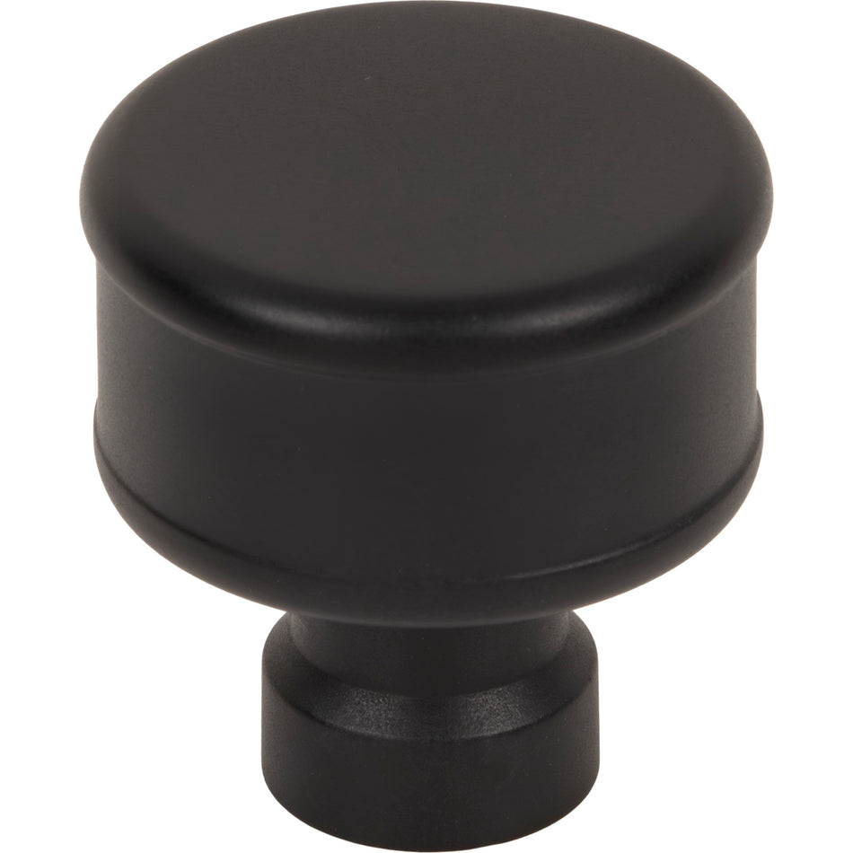 Top Knobs TK3411BLK: 1-1/4"  Lavington Cabinet Knob - Flat Black